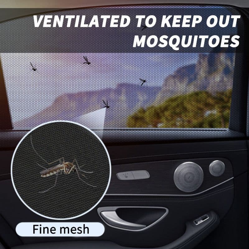 image-Car Front&Rear Side Curtain Sun Visor Shade Mesh Cover Insulation Anti-mosquito Fabric Shield UV Protector Car Accessories Car Side Window Sunshades Window Screen Door Covers UV Protector
