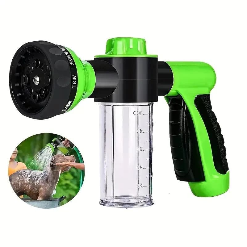 image-Pet Dog Wash Outdoor, High-Pressure Pet Shower Sprayer Dog Shower Brush And Pet Grooming Comb For Watering Flowers, Car Washing, Pet Bathing