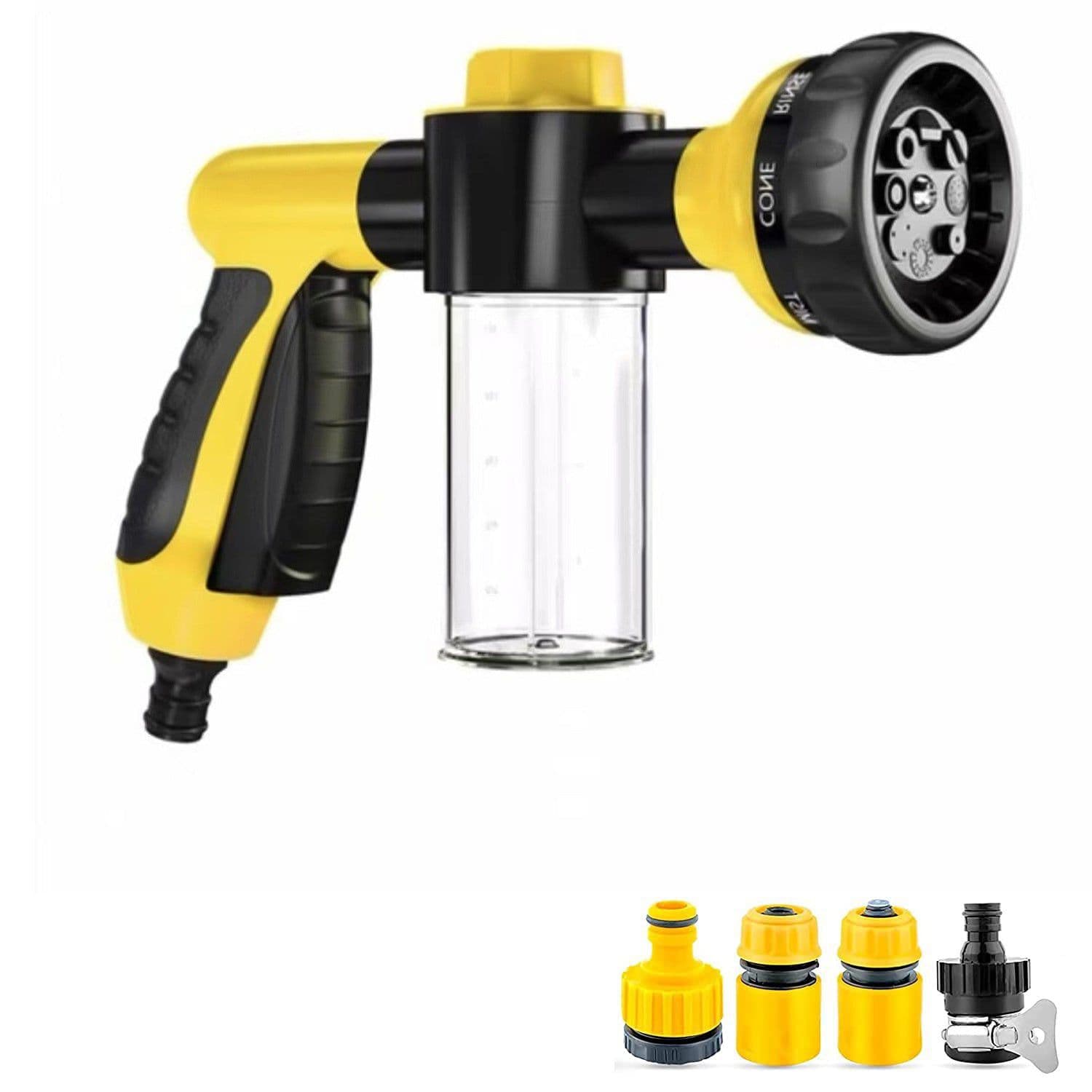 image-Pet Dog Wash Outdoor, High-Pressure Pet Shower Sprayer Dog Shower Brush And Pet Grooming Comb For Watering Flowers, Car Washing, Pet Bathing