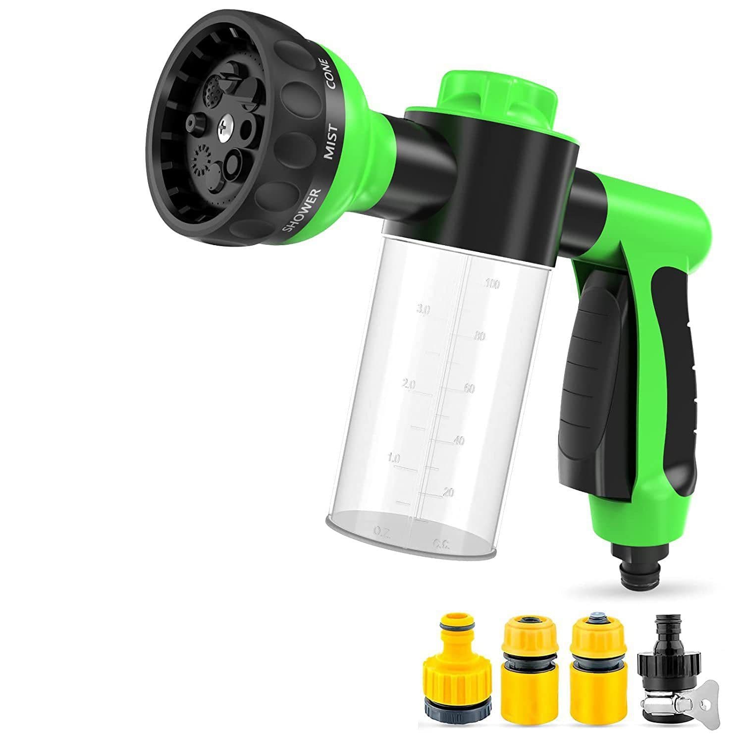 image-Pet Dog Wash Outdoor, High-Pressure Pet Shower Sprayer Dog Shower Brush And Pet Grooming Comb For Watering Flowers, Car Washing, Pet Bathing