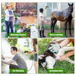 image-Pet Dog Wash Outdoor, High-Pressure Pet Shower Sprayer Dog Shower Brush And Pet Grooming Comb For Watering Flowers, Car Washing, Pet Bathing