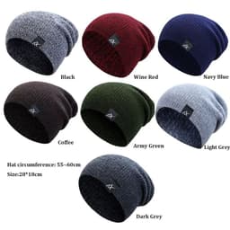 image-Unisex Fashionable Knitted Beanie, Winter Wool Elastic Hat For Outdoor Cycling, Camping, Travel Winter Beanie Hat Acrylic Knit Hats For Men Women