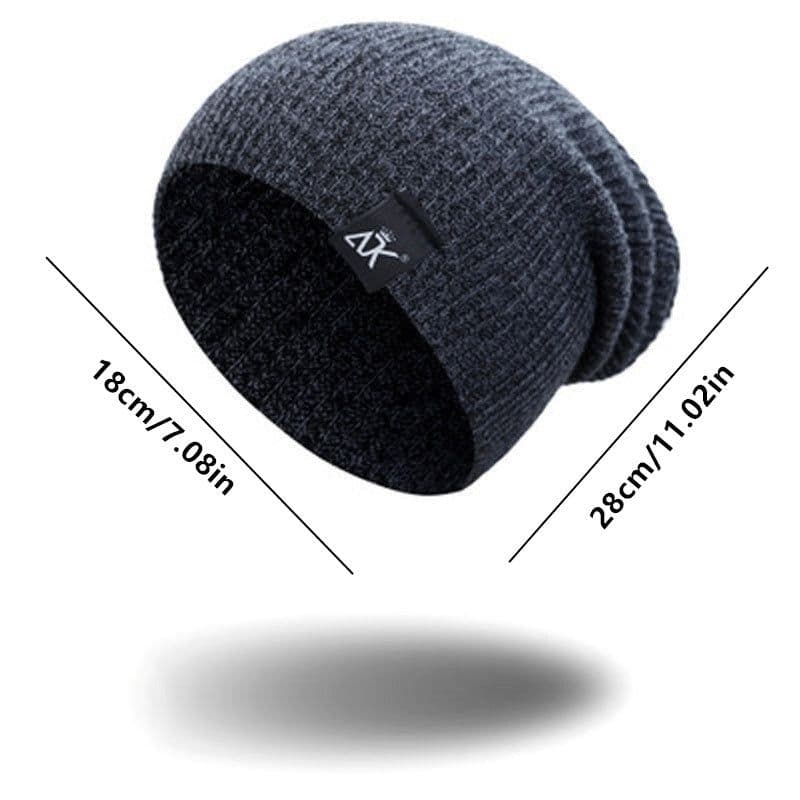 image-Unisex Fashionable Knitted Beanie, Winter Wool Elastic Hat For Outdoor Cycling, Camping, Travel Winter Beanie Hat Acrylic Knit Hats For Men Women