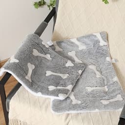 image-Self-Warming Cat Bed Mat Washable Dog Bed Crate Mat Soft Pet Sleeping Mat For Dogs And Cats Reversible Fleece Dog Crate Kennel Pad Cat Pet Bed