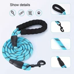 image-Dogs Leash Running Elasticity Hand Freely Pet Products Dogs Harness Collar Jogging Lead And Adjustable Waist Rope Puppy Leash Lead Training Padded Handle Reflective