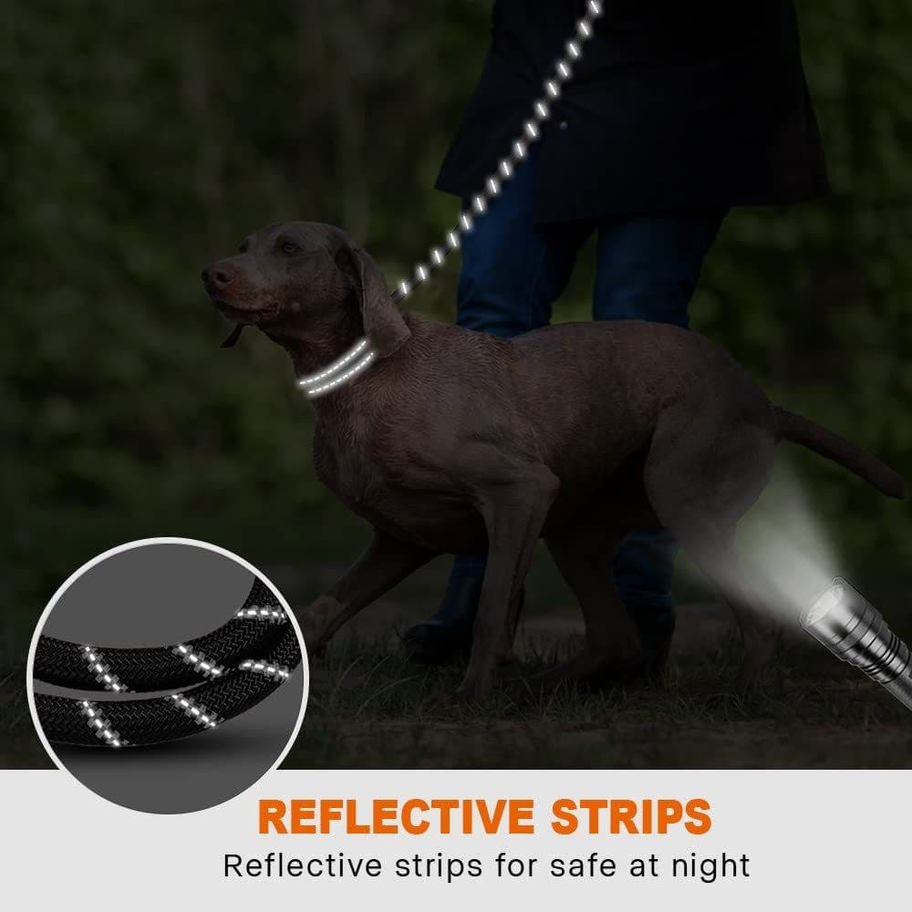 image-Dogs Leash Running Elasticity Hand Freely Pet Products Dogs Harness Collar Jogging Lead And Adjustable Waist Rope Puppy Leash Lead Training Padded Handle Reflective