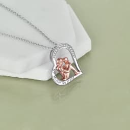 image-Mother Daughter Necklace 925 Sterling Silver Engraved My Mother My Friend Jewelry Mothers Day Birthday Gifts for Mom from Daughter