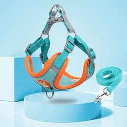 image-New Dog Leash And Harness Set Pet Dog Harness And Leash Set Adjustable Puppy Cat Harness Vest Reflective Walking No Pull Lead Leash For Small Dogs Chihuahua