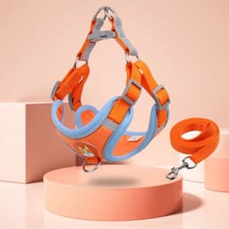 image-New Dog Leash And Harness Set Pet Dog Harness And Leash Set Adjustable Puppy Cat Harness Vest Reflective Walking No Pull Lead Leash For Small Dogs Chihuahua