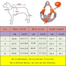 image-New Dog Leash And Harness Set Pet Dog Harness And Leash Set Adjustable Puppy Cat Harness Vest Reflective Walking No Pull Lead Leash For Small Dogs Chihuahua