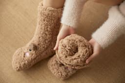 image-Cartoon Floor Winter Thick Polyester Fleece Fluffy Microfiber Women Fuzzy Socks Funny Fuzzy Dog Slipper Socks For Women Cute Fluffy Thick Warm Winter Socks Microfiber Soft Home Socks Christmas Gift
