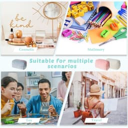 image-Plush Makeup Bag Checkered Cosmetic Bag Cosmetic Travel Bag Large Zipper Travel Toiletry Bag Portable Multi Functional Capacity Bag Cute Makeup Brushes Storage Bag For Women