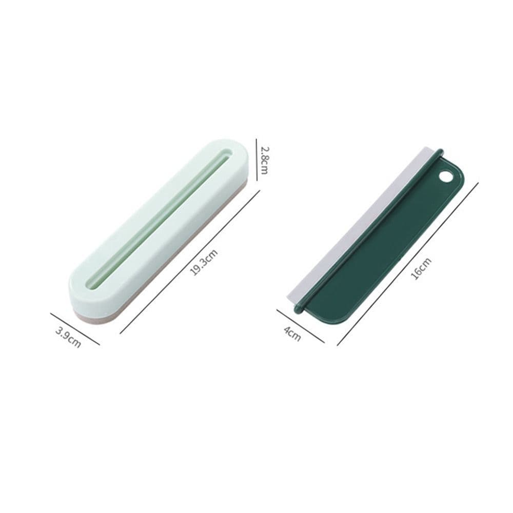 image-Multi-function Glass Wiper Scraper With Water For Cleaning Bathroom Shower Mirror Glass Kitchen Countertop Sink Car Window Wiper Flexible Universal Water Glass Window Clean Accessories