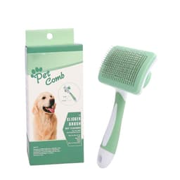 image-Self Cleaning Slicker Brush For Dogs, Cats Pets-One Click Cleaning Function-Gentle Effective Cat, Pet Dog Hair Remover-Dog Grooming Accessories For Small, Medium Large Dogs