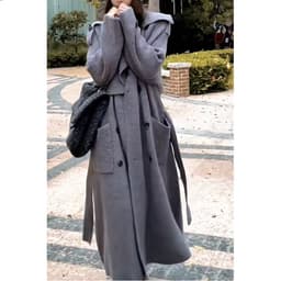 image-High-end Thickened Long Heavy-duty Windbreaker Sweater Jacket With Loose Design And Lazy Style Knitted Cardigan For Women In Autumn And Winter