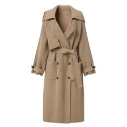 image-High-end Thickened Long Heavy-duty Windbreaker Sweater Jacket With Loose Design And Lazy Style Knitted Cardigan For Women In Autumn And Winter