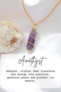 image-Double-ended Natural Crystals | 18K Hand Wired Necklaces