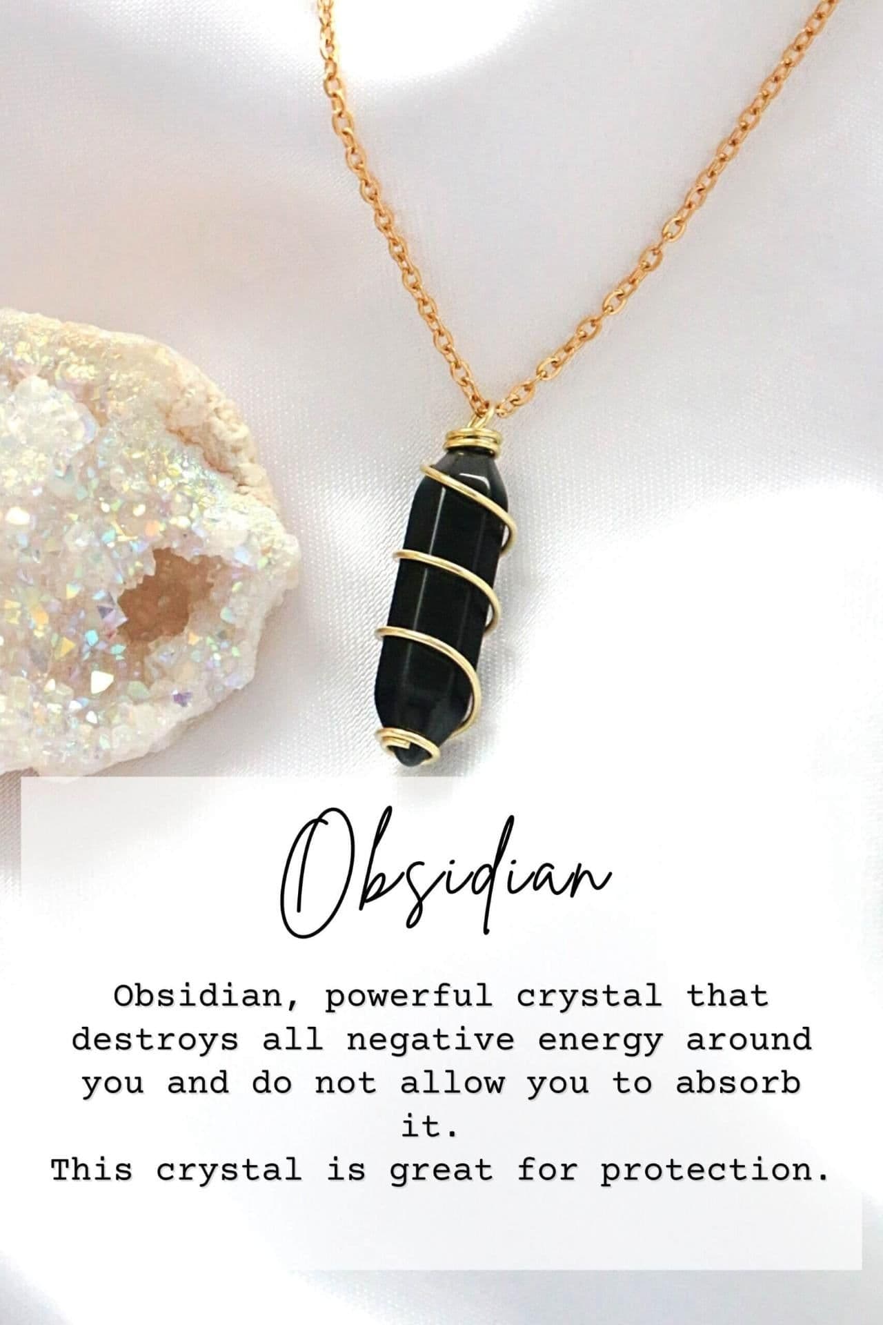 image-Double-ended Natural Crystals | 18K Hand Wired Necklaces