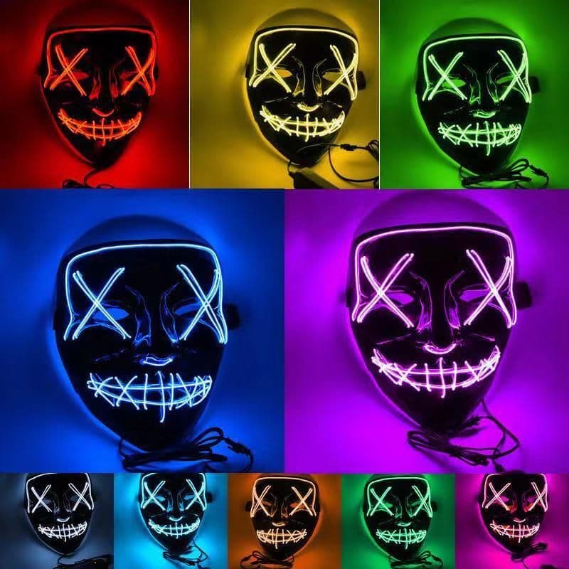 image-Halloween LED Light Up Party Masks The Purge Election Year Great Funny
