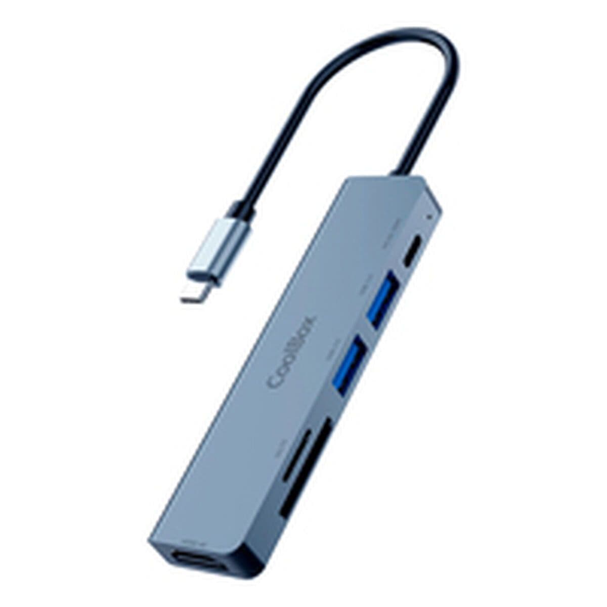 image-USB Hub CoolBox COO-DOCK-C-61 Grey 100 W