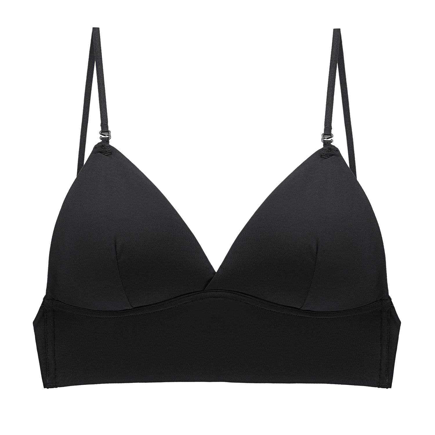image-Three ways to wear sexy glossy large halter dress halter neck strapless bra with beautiful back French no steel ring bra on behalf of