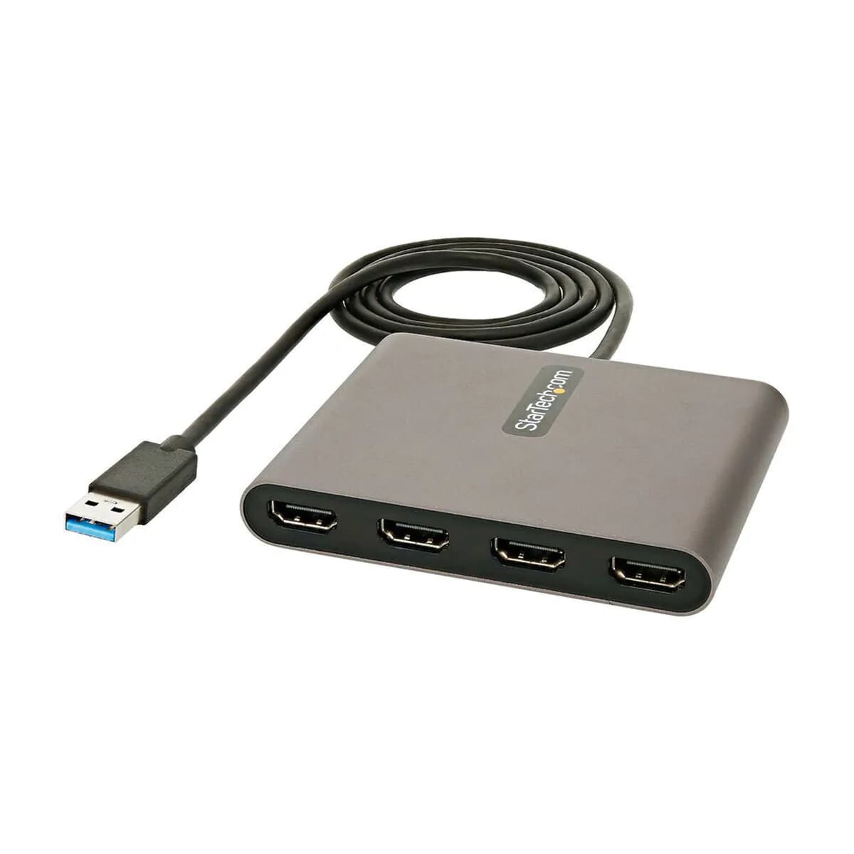image-USB 3.0 to HDMI Adapter Startech USB32HD4 Black Grey 1 m