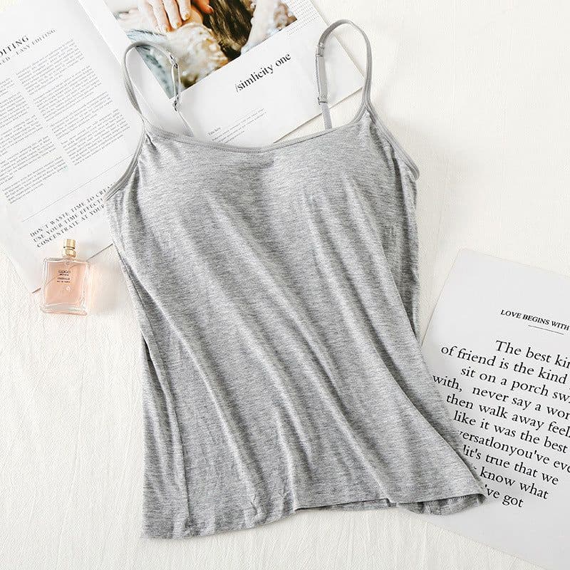 image-Modal no steel ring vest BRA yoga bottoming shirt with chest pad ladies summer vest 9018