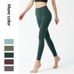 image-Yoga leggings Women's Fitness Wear Tight Elastic Quick Dry pants Solid