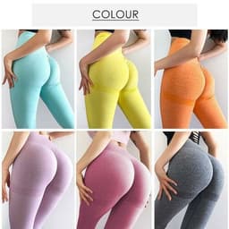 image-High Waist Seamless Leggings Push Up Leggings Sport Women Fitness