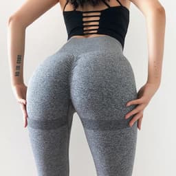 image-High Waist Seamless Leggings Push Up Leggings Sport Women Fitness