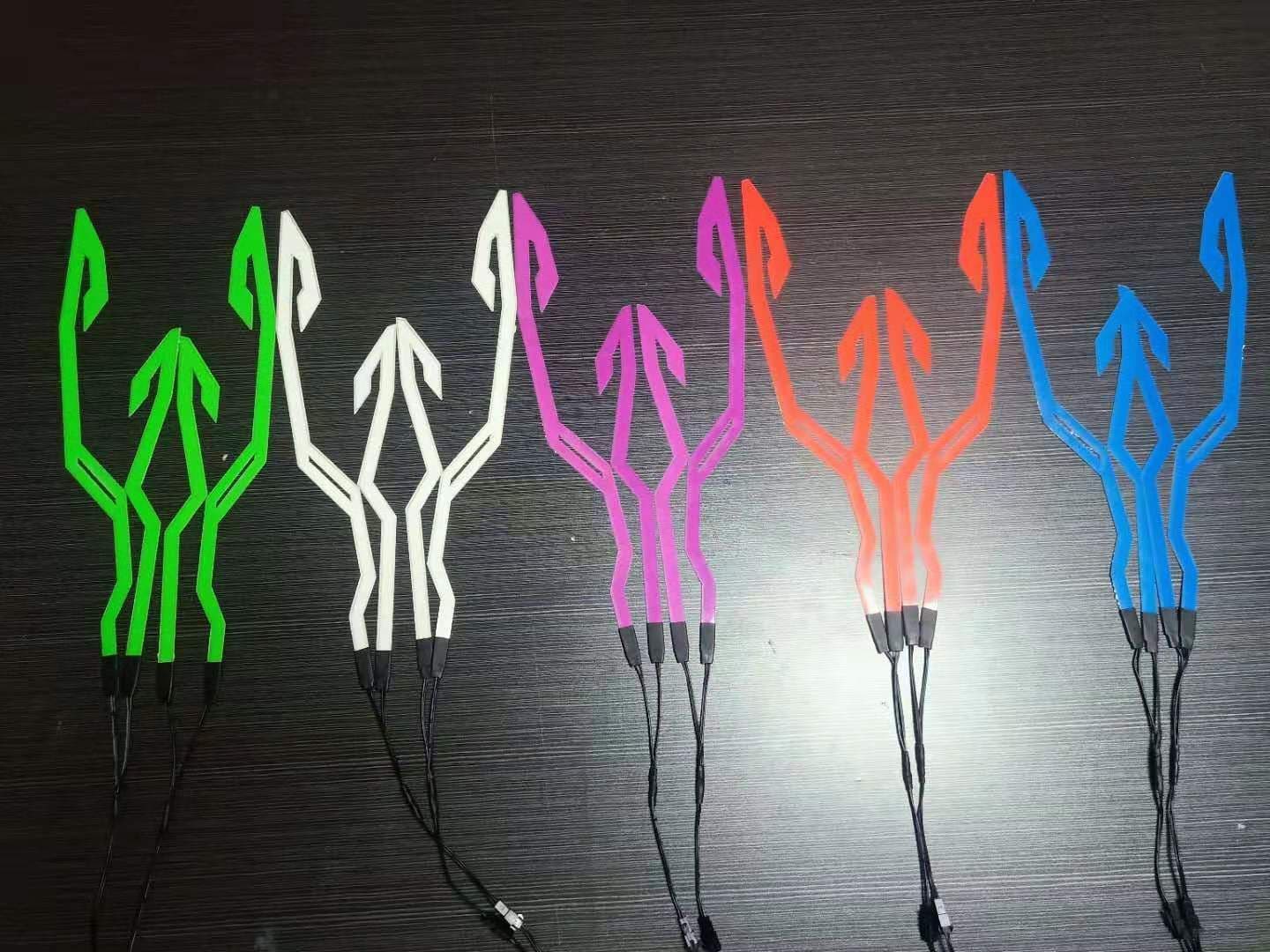 image-Motorcycle Helmet EL Cold Light Helmet Light Strip Night Signal Luminous Modified Strip Helmet Sticker