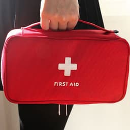 image-Empty Large First Aid Kit Medicines Outdoor Camping Survival Handbag Emergency Kits Travel Medical Bag Portable Storage Bag Red
