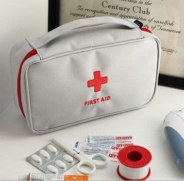 image-Empty Large First Aid Kit Medicines Outdoor Camping Survival Handbag Emergency Kits Travel Medical Bag Portable Storage Bag Red