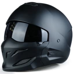 image-Black Scorpion Helmet Vintage Combo Helmet Half Helm
