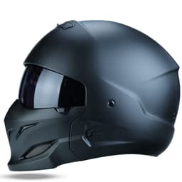 image-Black Scorpion Helmet Vintage Combo Helmet Half Helm