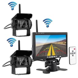 image-Forklift Truck Harvester 7 Inch Car Wireless Reversing Video Display Camera