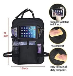 image-Compatible with Apple, Car storage bag car seat back pocket bag car with IPAD bag 600D Oxford cloth
