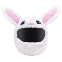image-Helmet Protection Headgear Full Helmet Cartoon Plush Panda Frog Puppy Unveiled Helmet Sports Car