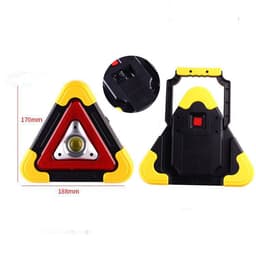 image-Compatible with Apple, Car Tripod Warning Sign Car Triangle Sign Auto Luminous Car Tripod Parking Reflective Solar Light