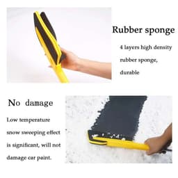 image-New Style Car EVA Snow Shovel Multifunctional Snow Shovel Long Rod Deicing Ice Sweep Tool Snow Removal Brush For Winter