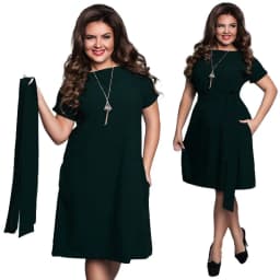 image-Plus size dress for women big size ladies clothing