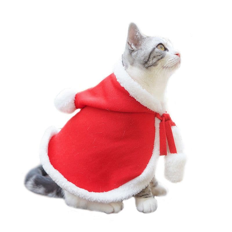 image-Cute Dog Cat Costume Christmas Cloak Halloween Disguise Cat