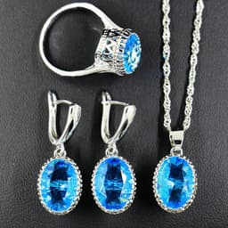 image-Bride Wedding Party Dinner Jewellery Set Hair Claw Diamond Jewellery