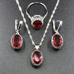 image-Bride Wedding Party Dinner Jewellery Set Hair Claw Diamond Jewellery