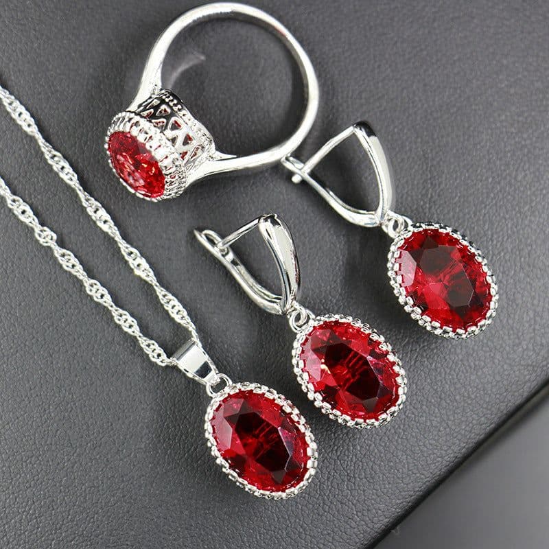 image-Bride Wedding Party Dinner Jewellery Set Hair Claw Diamond Jewellery
