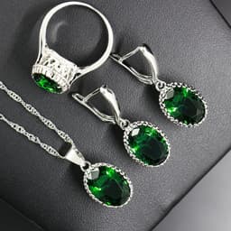 image-Bride Wedding Party Dinner Jewellery Set Hair Claw Diamond Jewellery