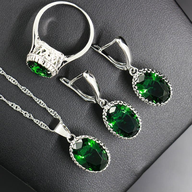 image-Bride Wedding Party Dinner Jewellery Set Hair Claw Diamond Jewellery