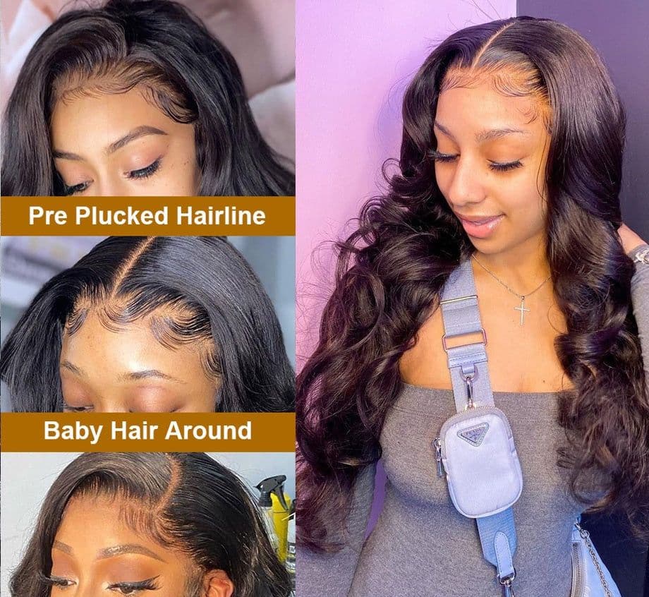 image-Body Wave Lace Front Wig For Black Women