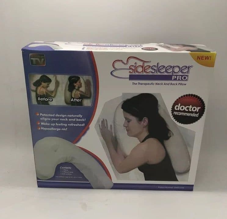 image-Cotton Pillow Side Sleeper Pillows Neck & Back Pillow Hold Neck Spine Protection Cotton Pillow Health Care