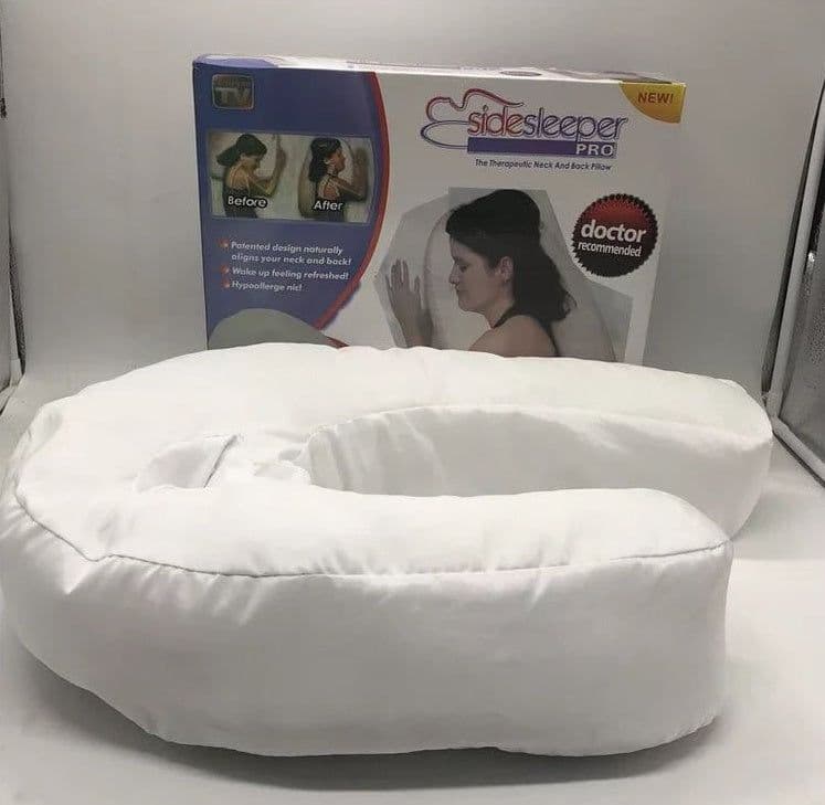 image-Cotton Pillow Side Sleeper Pillows Neck & Back Pillow Hold Neck Spine Protection Cotton Pillow Health Care